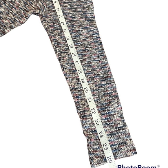 Madewell Women’s Black and Pastel Heathered Crop Knit Sweater Size Small - Picture 8 of 9